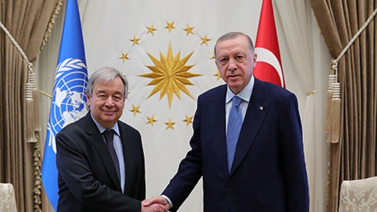 غوتيريش يلتقي أردوغان في أنقرة عشية توجهه إلى موسكو وكييف 