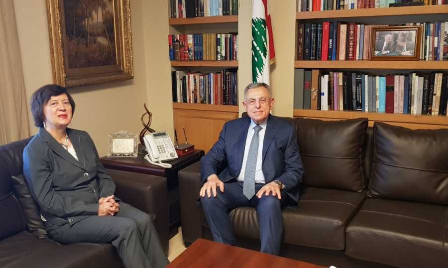 السنيورة التقى فرونتسكا وبحثا في التطورات في لبنان