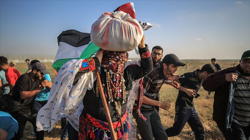 تشييع جثامين 3 شهداء قتلهم الجيش الإسرائيلي شمالي غزة